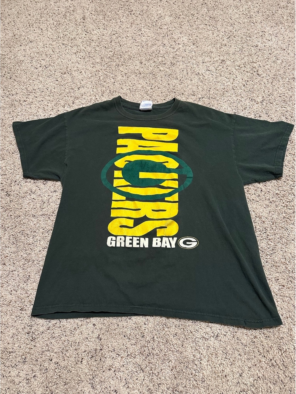 Vintage Green Bay Packers Graphic T-Shirt Size Large